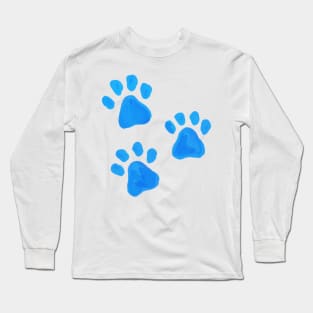 Pawsome painted prints Long Sleeve T-Shirt